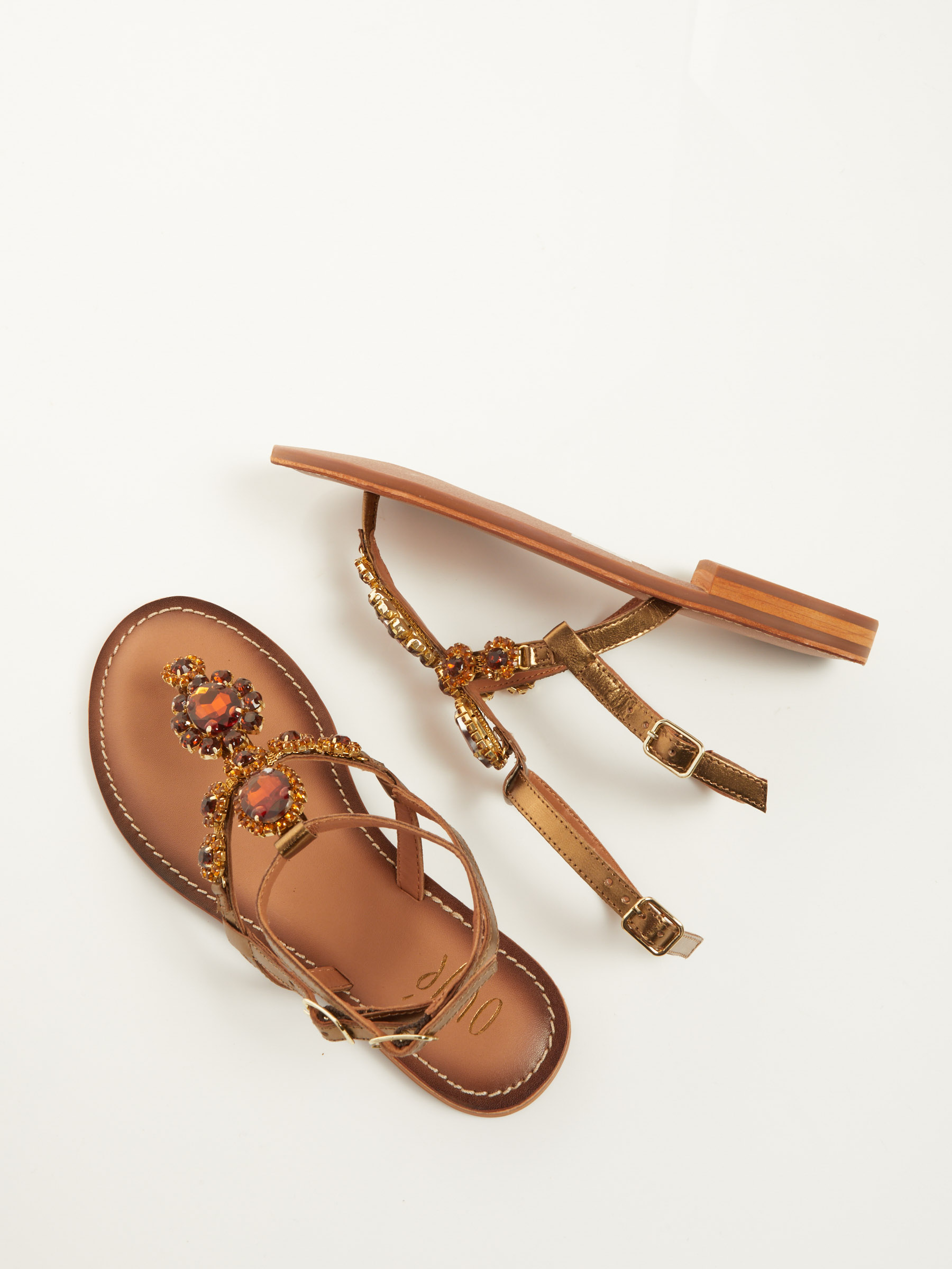 Jewel Flat Sandal F0545554-0748 ovye scarpe shop online